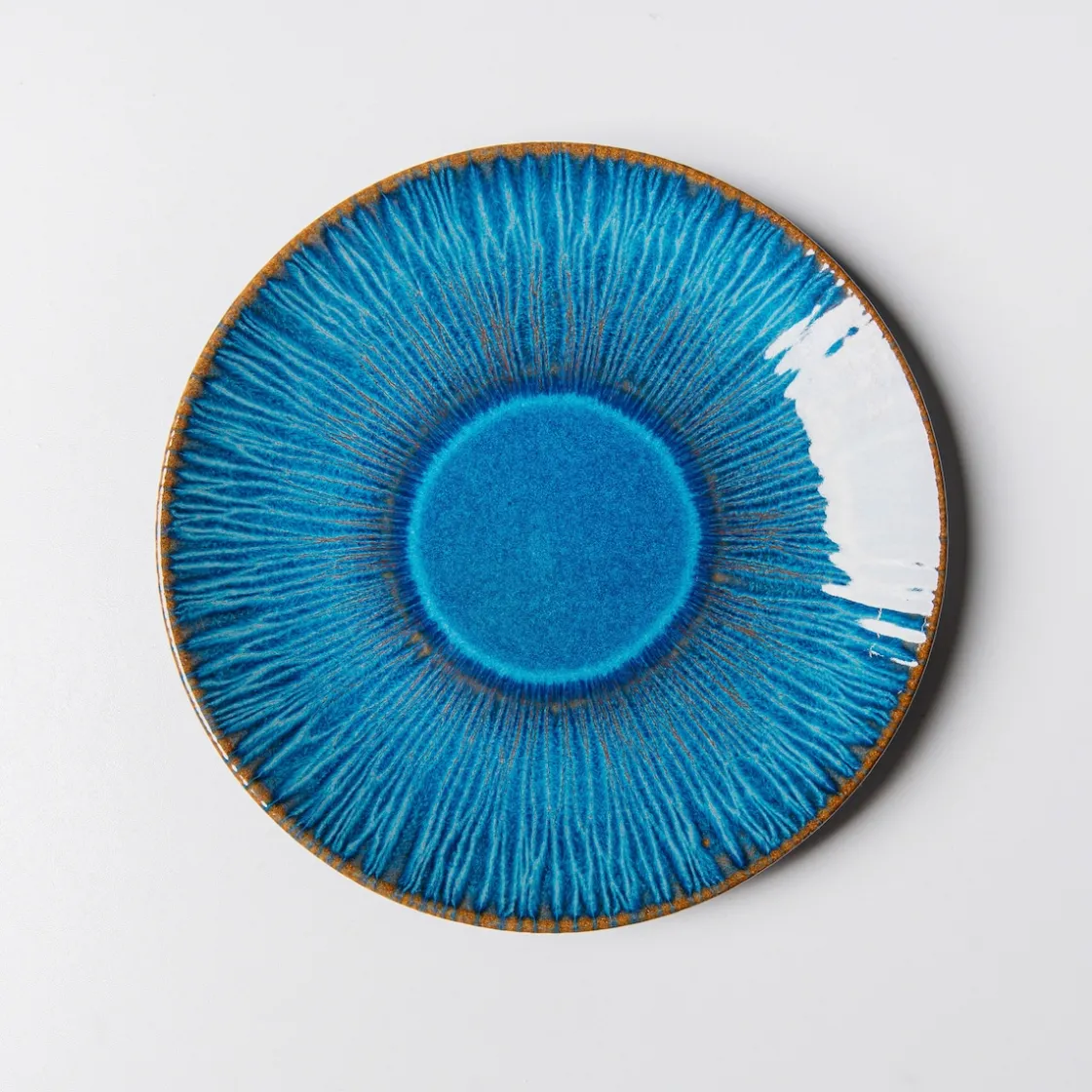 Teller|Die moderne Hausfrau Dessertteller-Set, Steinzeug Eisfall