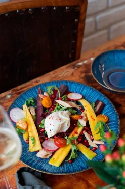 Teller|Die moderne Hausfrau Dessertteller-Set, Steinzeug Eisfall