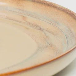 Teller|Die moderne Hausfrau Dessertteller-Set, Steinzeug Nebelwald