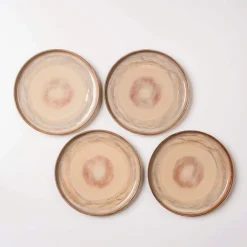 Teller|Die moderne Hausfrau Dessertteller-Set, Steinzeug Nebelwald