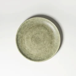 Teller|Die moderne Hausfrau Dessertteller-Set, Steinzeug Moos'N'Stein Grün