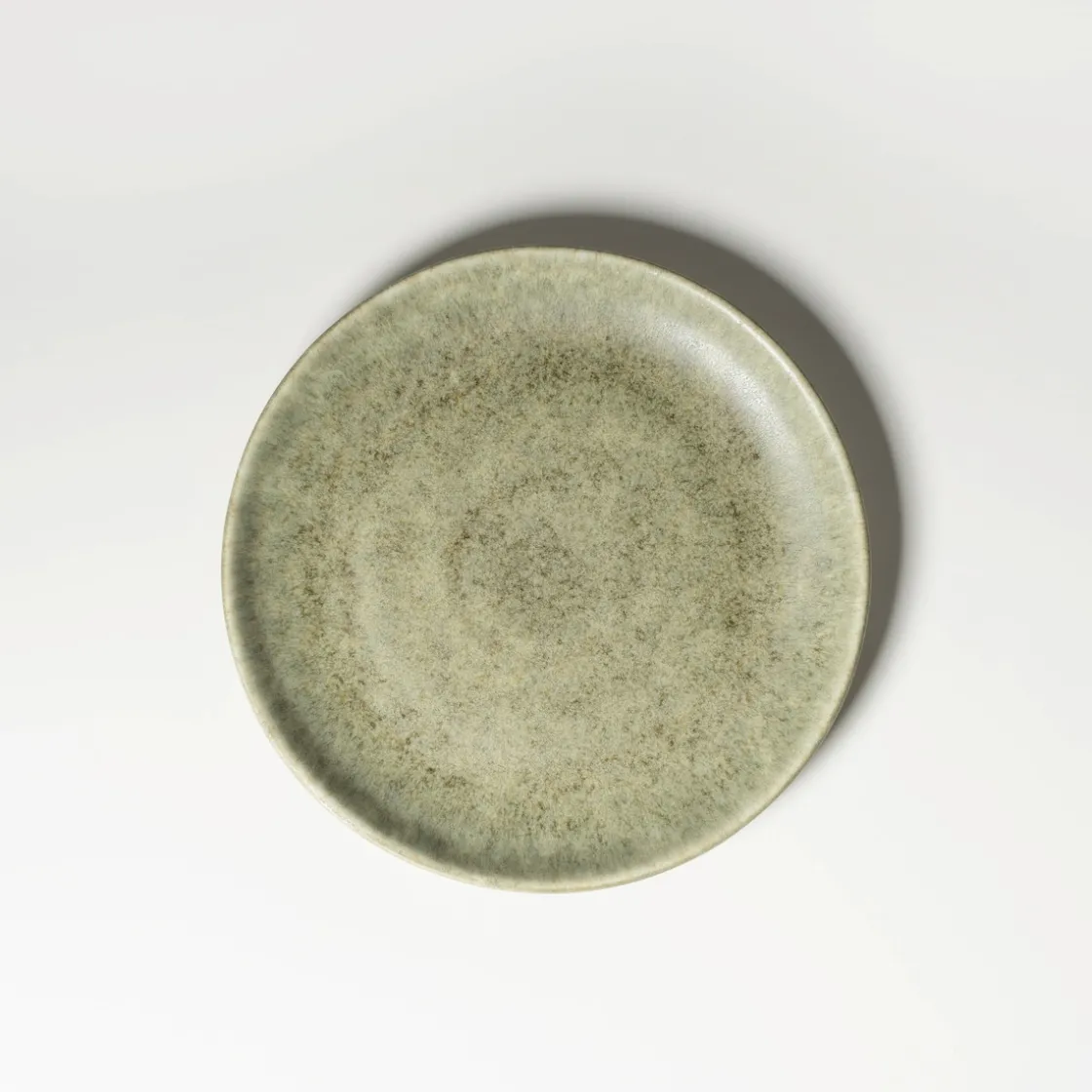 Teller|Die moderne Hausfrau Dessertteller-Set, Steinzeug Moos'N'Stein Grün