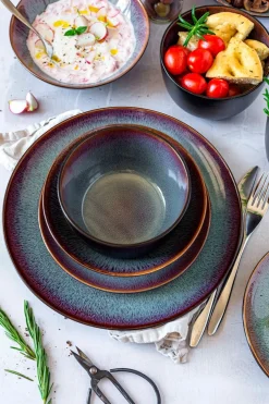 Teller|Die moderne Hausfrau Dessertteller-Set, Steinzeug Teona 4 x Dessertteller