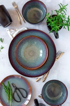 Teller|Die moderne Hausfrau Dessertteller-Set, Steinzeug Teona 4 x Dessertteller