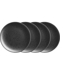 Teller|Die moderne Hausfrau Dessertteller-Set, Steinzeug Essential