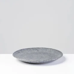 Teller|Die moderne Hausfrau Dessertteller-Set, Steinzeug Moos'N'Stein Grau