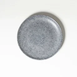 Teller|Die moderne Hausfrau Dessertteller-Set, Steinzeug Moos'N'Stein Grau