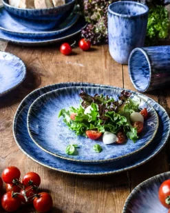 Teller|Die moderne Hausfrau Dessertteller-Set, Steinzeug Wilde Schlucht