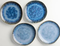 Teller|Die moderne Hausfrau Dessertteller-Set, Steinzeug Wilde Schlucht