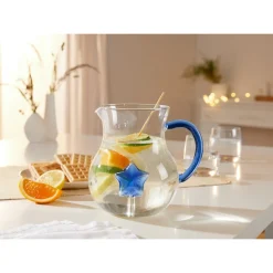 Kannen|Die moderne Hausfrau 3D-Glaskaraffe „Stern“, 1,6 l
