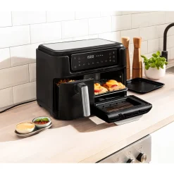 Fritteusen|Die moderne Hausfrau Digitale Heißluftfritteuse „2 in 1“