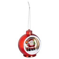 Weihnachtsdekoration·Weihnachtsbaumschmuck|Weihnachtsdekoration·Weihnachtsbeleuchtung|Die moderne Hausfrau 3D-LED-Christbaumkugel Santa