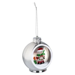 Weihnachtsdekoration·Weihnachtsbaumschmuck|Weihnachtsdekoration·Weihnachtsbeleuchtung|Die moderne Hausfrau 3D-LED-Christbaumkugel Schneemann