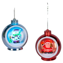 Weihnachtsdekoration·Weihnachtsbaumschmuck|Weihnachtsdekoration·Weihnachtsbeleuchtung|Die moderne Hausfrau 3D-LED-Christbaumkugel Schneemann