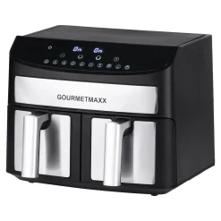 Fritteusen|Die moderne Hausfrau Doppelkammer-Heißluftfritteuse 7l, 2400 W