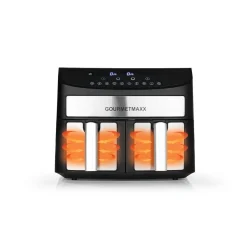 Fritteusen|Die moderne Hausfrau Doppelkammer-Heißluftfritteuse 7l, 2400 W