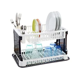 Abtropfgestelle & -Matten|Die moderne Hausfrau Doppelstöckiges Abtropfgestell