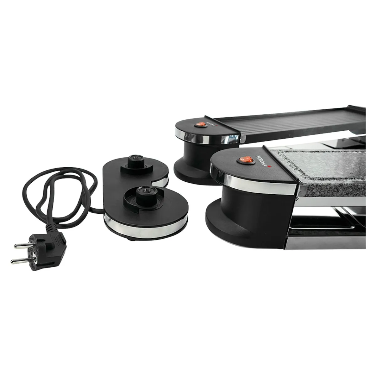 Die moderne Hausfrau Drehbarer Raclette-Grill