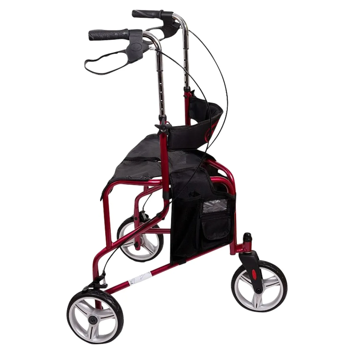 Die moderne Hausfrau Dreirad Rollator mit Sitz und Rückengurt, faltbar - AT51004