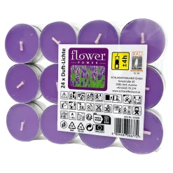 Leuchtdekoration·Kerzen & Teelichter|Lavendel-Liebhaber|Die moderne Hausfrau Duftteelichter, 24 Stück Lavendel