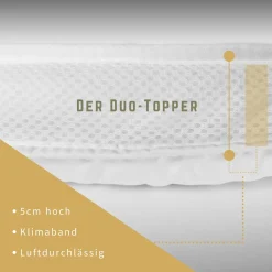 Die moderne Hausfrau Duo-Topper 100x200 cm