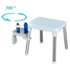 Badhilfen|Bade- & Toilettenhilfen·Bad- & Duschhocker|Die moderne Hausfrau Duschhocker mit Ablage