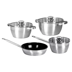 Töpfe|Die moderne Hausfrau Edelstahl -Topfset "Expert", 7-teilig