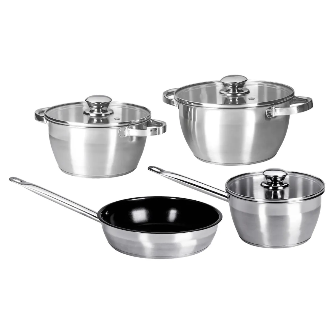 Töpfe|Die moderne Hausfrau Edelstahl -Topfset "Expert", 7-teilig