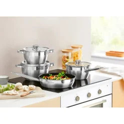 Töpfe|Die moderne Hausfrau Edelstahl -Topfset "Expert", 7-teilig