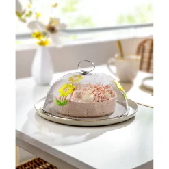 Geniale Küchenhelfer|Die moderne Hausfrau Edelstahl-Abdeckhaube „Sonnenblume“