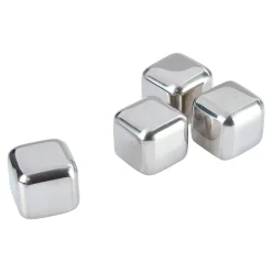 Eiswürfelformen|Die moderne Hausfrau Edelstahl-Eiswürfel, 4 Stück