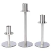 Die moderne Hausfrau Edelstahl-Kerzenständer 3 Stück