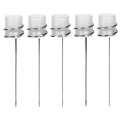 Die moderne Hausfrau Edelstahl-Teelichthalter, 5 Stück