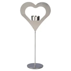 Weihnachtsdekoration·Weihnachtsbeleuchtung|Weihnachtsdekoration·Weihnachtskerzen|Die moderne Hausfrau Edelstahl-Teelichthalter "Stern" Herz