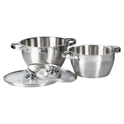 Töpfe|Die moderne Hausfrau Edelstahl-Topfset, 4-teilig