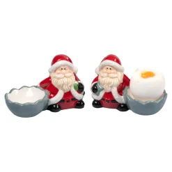 Geschirrsets|Weihnachtsdekoration·Weitere Weihnachtsdeko|Die moderne Hausfrau Eierbecher „Santa“, 2 Stück