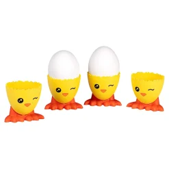 Geschirrsets|Die moderne Hausfrau Eierbecher-Set "Küken", 4 Stück