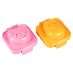 Geniale Küchenhelfer|Die moderne Hausfrau Eierformer, 2 Stück Hase & Bär