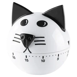 Backzubehör|Küchentimer|Die moderne Hausfrau Eieruhr "Kater Max", Küchentimer, 60 Minuten