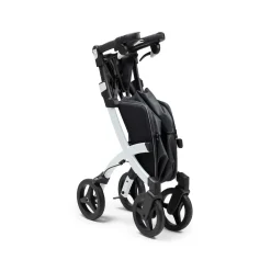 Rollatoren|Die moderne Hausfrau Einkaufsrollator Rollz Flex mit Sitz und Tasche, faltbar Pebble White
