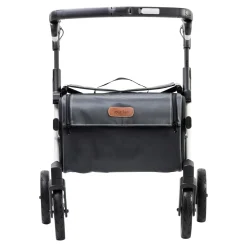 Rollatoren|Die moderne Hausfrau Einkaufsrollator Rollz Flex mit Sitz und Tasche, faltbar Pebble White Small