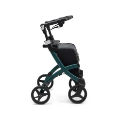 Rollatoren|Die moderne Hausfrau Einkaufsrollator Rollz Flex mit Sitz und Tasche, faltbar Jungle Green