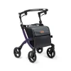 Rollatoren|Die moderne Hausfrau Einkaufsrollator Rollz Flex mit Sitz und Tasche, faltbar Dark Purple