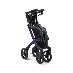 Rollatoren|Die moderne Hausfrau Einkaufsrollator Rollz Flex mit Sitz und Tasche, faltbar Dark Purple