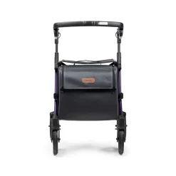 Rollatoren|Die moderne Hausfrau Einkaufsrollator Rollz Flex mit Sitz und Tasche, faltbar Dark Purple
