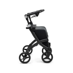 Rollatoren|Die moderne Hausfrau Einkaufsrollator Rollz Flex mit Sitz und Tasche, faltbar Matt Black