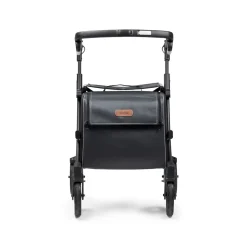 Rollatoren|Die moderne Hausfrau Einkaufsrollator Rollz Flex mit Sitz und Tasche, faltbar Matt Black