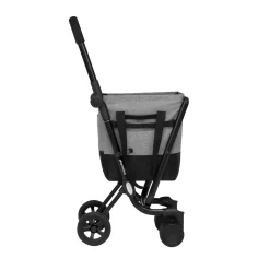 Einkaufstrolleys|Die moderne Hausfrau Einkaufstrolley EASY GO Fresh grau-schwarz