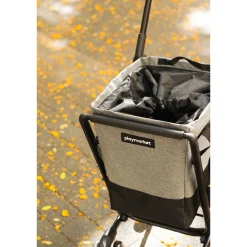 Einkaufstrolleys|Die moderne Hausfrau Einkaufstrolley EASY GO Fresh grau-schwarz