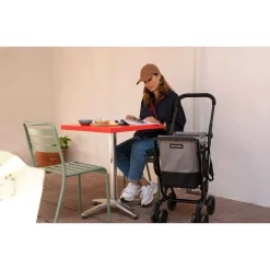 Einkaufstrolleys|Die moderne Hausfrau Einkaufstrolley EASY GO Fresh grau-schwarz